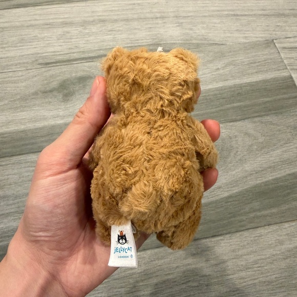 Jellycat Bartholomew Bear Bag Charm Plush Keychain BAR4BC - Picture 4 of 6